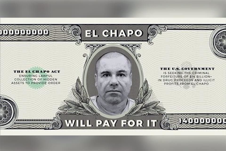 El senador Ted Cruz publicó esta imagen en Facebook para plantear que EU decomise activos ligados a 'Chapo' y los use para pagar muro.