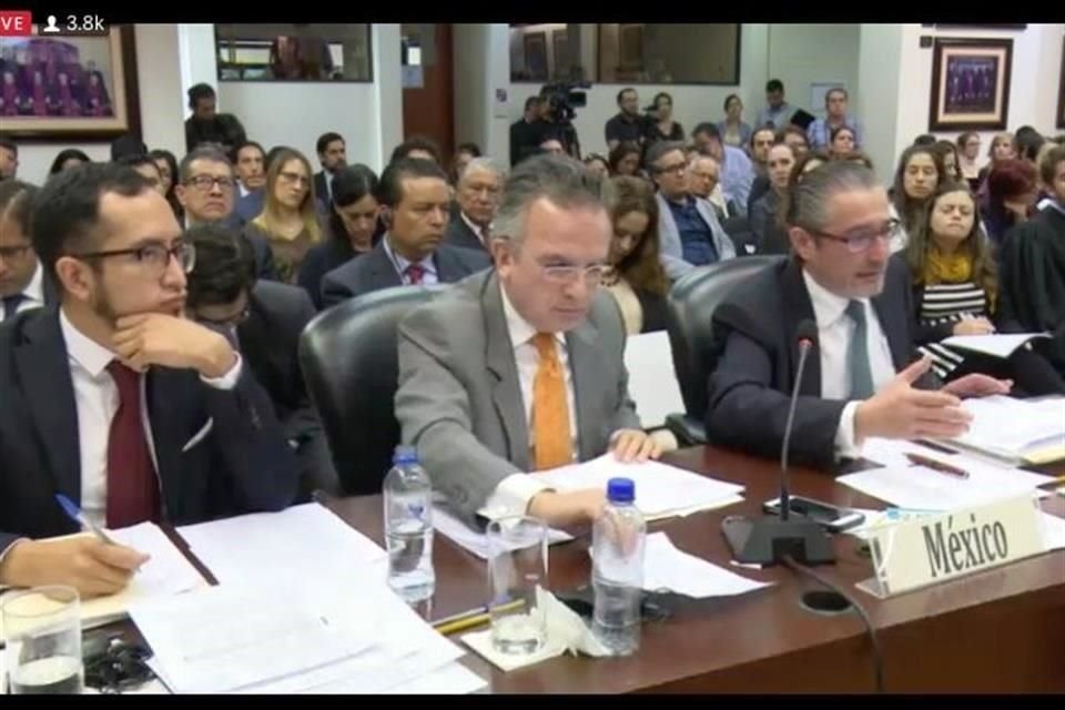 Miguel Ruiz Cabañas, subsecretario de la SRE, acudió al segundo día de audiencias en la Corte Interamericana.
