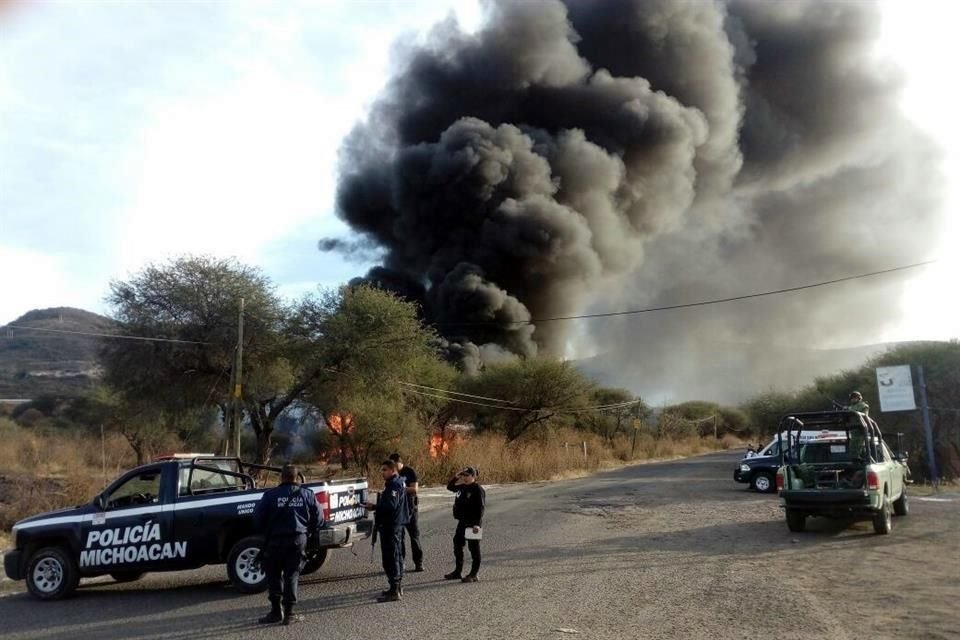 El incendio ocurri en el Municipio de Copndaro, en Michoacn.