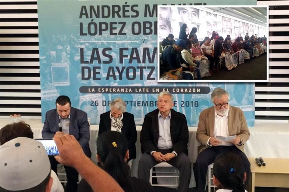 26 DE SEPTIEMBRE DE 2018. Familiares se reúnen con el Presidente electo Andrés Manuel López Obrador.<br>