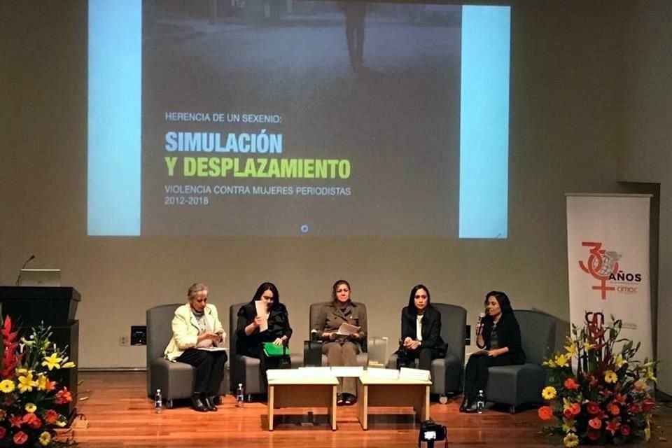 Presentacin del informe Herencia de un Sexenio: Simulacin y Desplazamiento. Violencia contra las mujeres periodistas 2012-2018.