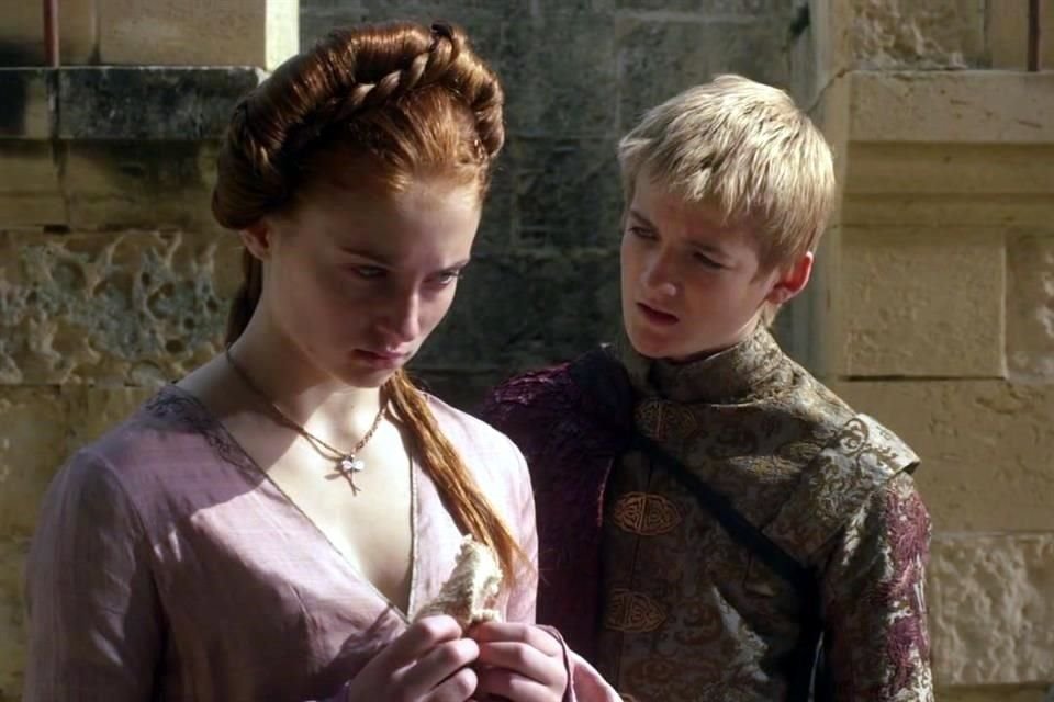 Sophie Turner y Jack Gleeson en 'Game of Thrones'.
