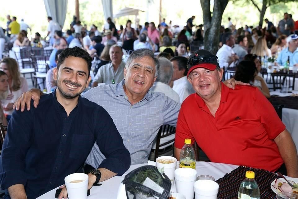 Diego Rodríguez, Rolando Rodríguez y Ricardo Ortiz