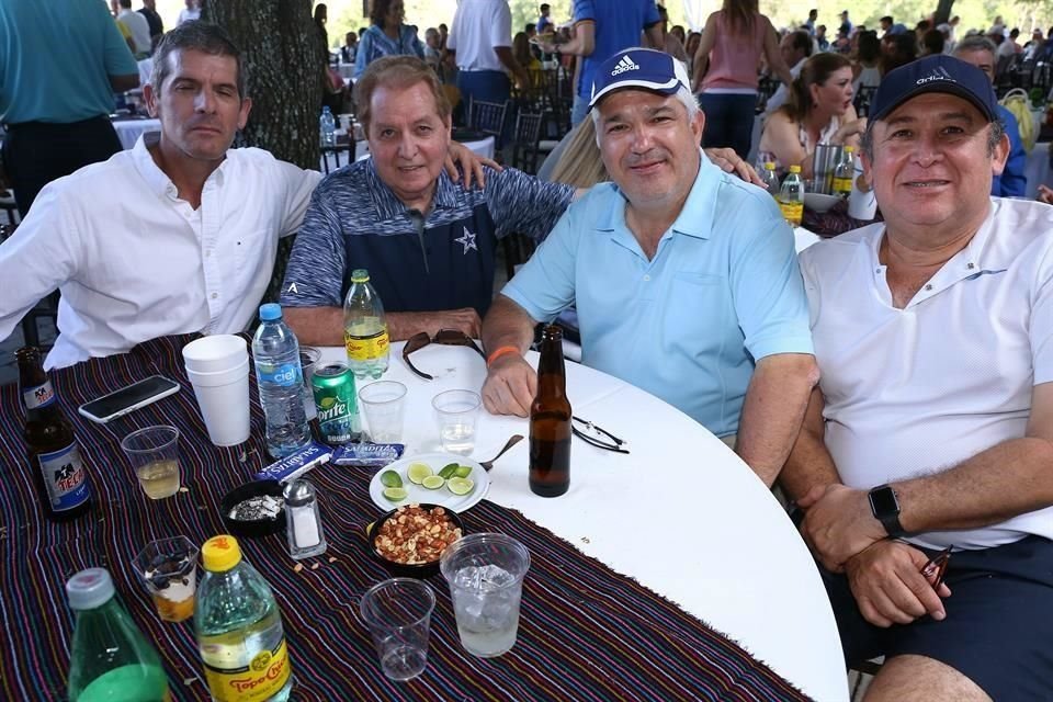 José Ferrer, Julio Martínez, Jorge Cruz y Gastón Dervez