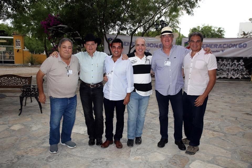 Rodolfo Silva, Jorge Montemayor, Luis Fernando Martínez, Fernando Dávalos, Adrián Martínez y Eugenio Dávila