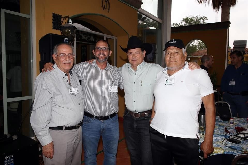 Gerardo Benavides, Galo Castro, Jorge Montemayor y José Reyes