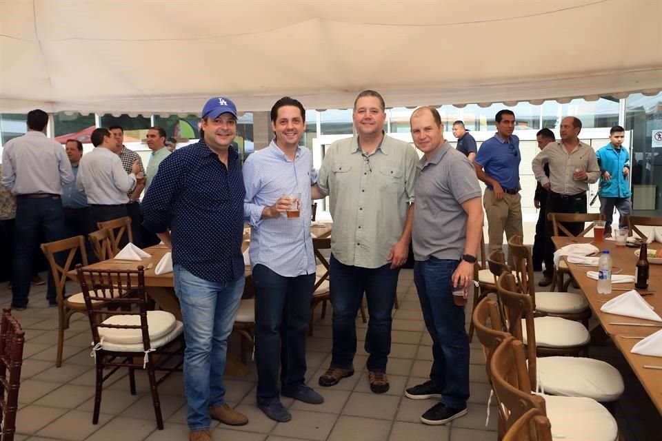 Mauricio Boesch, Carlos González, Marcelo Elizondo y Andrés Canavati