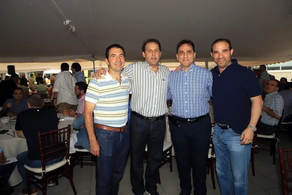 Agustín Blanco, Miguel Garza, Fernando Kalife y Adrián García