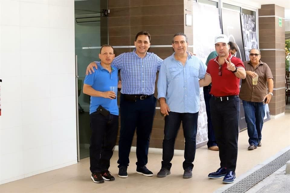 Javier Iriondo, Fernando Kalife, Alberto Garza y Miguel José Garza