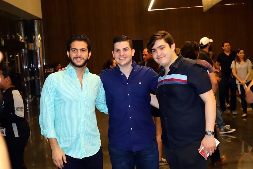 Jorge Handal, Alejandro Serna y Marco Ramírez