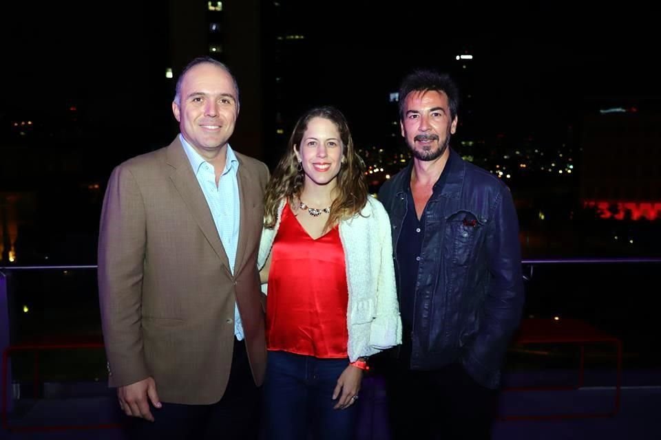Bernardo Bichara, Carolina González de Bichara y Eudelio Garza Mercado