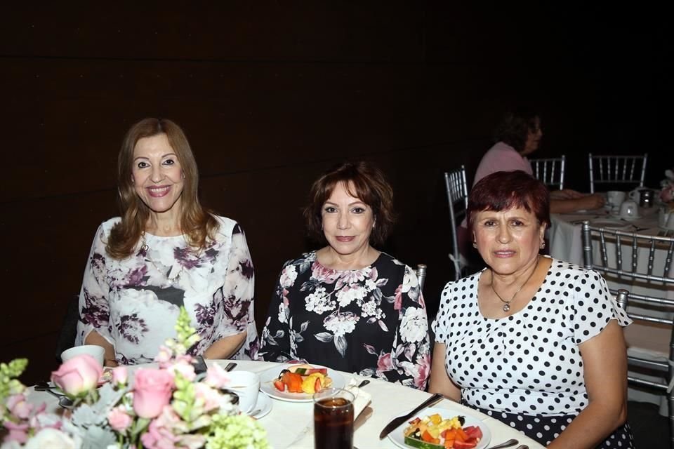 Silvia Campos, Blanca Julia Elizondo Lapizco y Laura Rodríguez de Tamayo