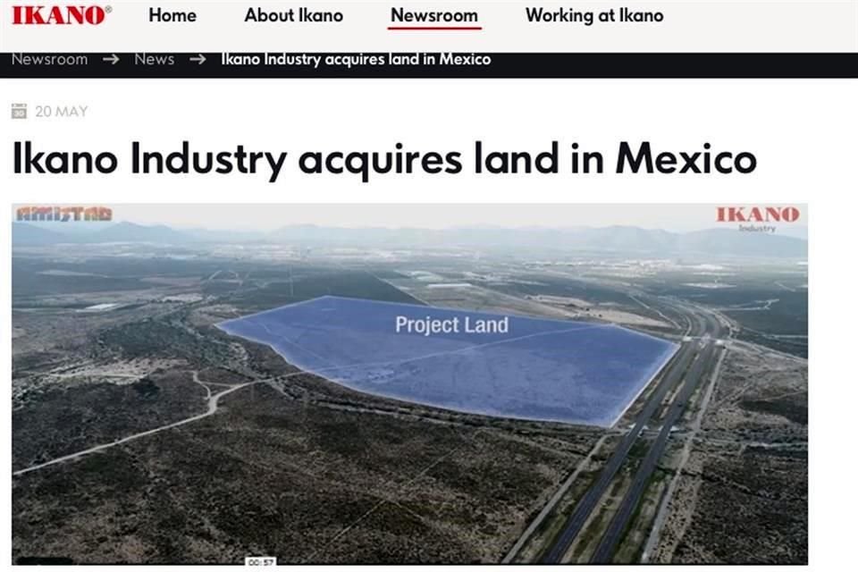 Ikano informó de la compra de terrenos en Coahuila.