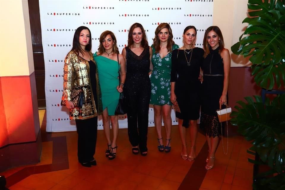 Regina Canales, Mireya Villarreal, Karla Morales, Sofía Villarreal, Gabriela Morales y Sandra Dillmann