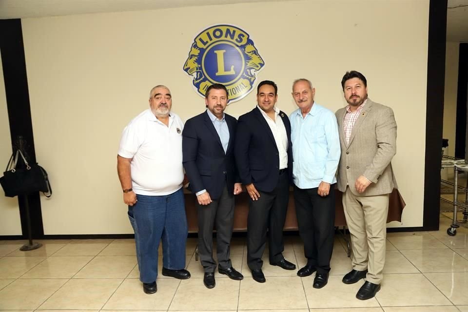 Rafael Cienfuegos Caldera, Carlos Rodríguez Padilla, Rafael Cienfuegos Carranco, Erasmo Garza y Alfonso Ramos Gómez