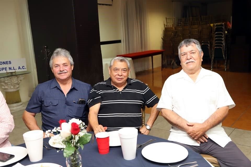 David Reyna, Jesús Navarro y Alfonso Oviedo