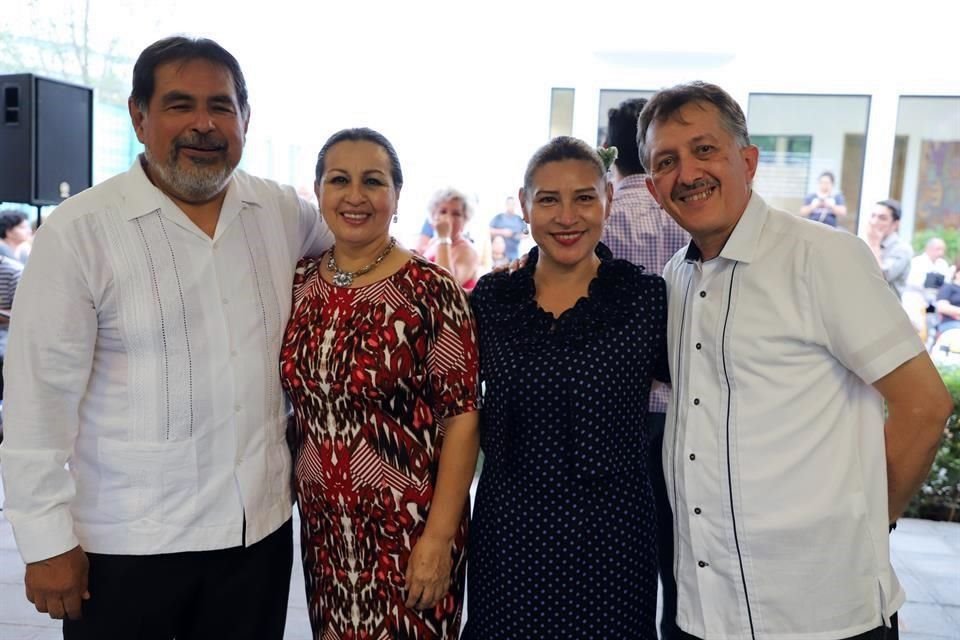 Guadalupe Rodríguez, Hermelinda Monsiváis, Martha Silvia Velázquez y Francisco Tamayo
