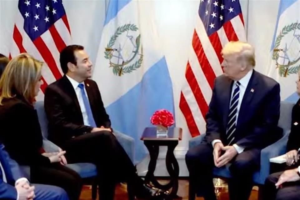 En febrero de 2018, el Presidente de Guatemala, Jimmy Morales se reunió con Trump.