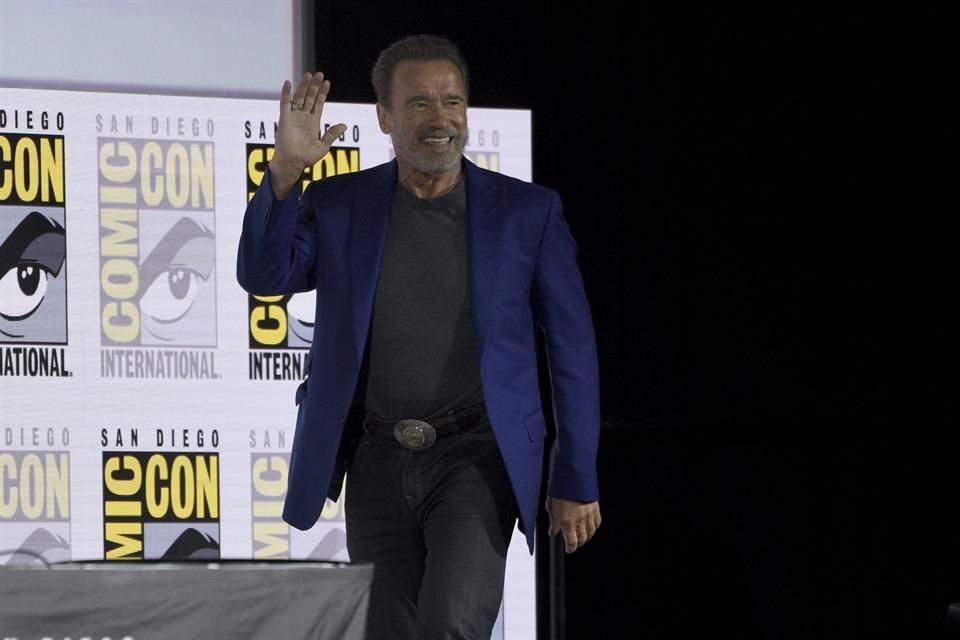 Arnold Schwarzenegger acudió a presentar el plato fuerte de la Comic-Con de San Diego: la siguiente entrega de Terminator: 'Dark Fate'.