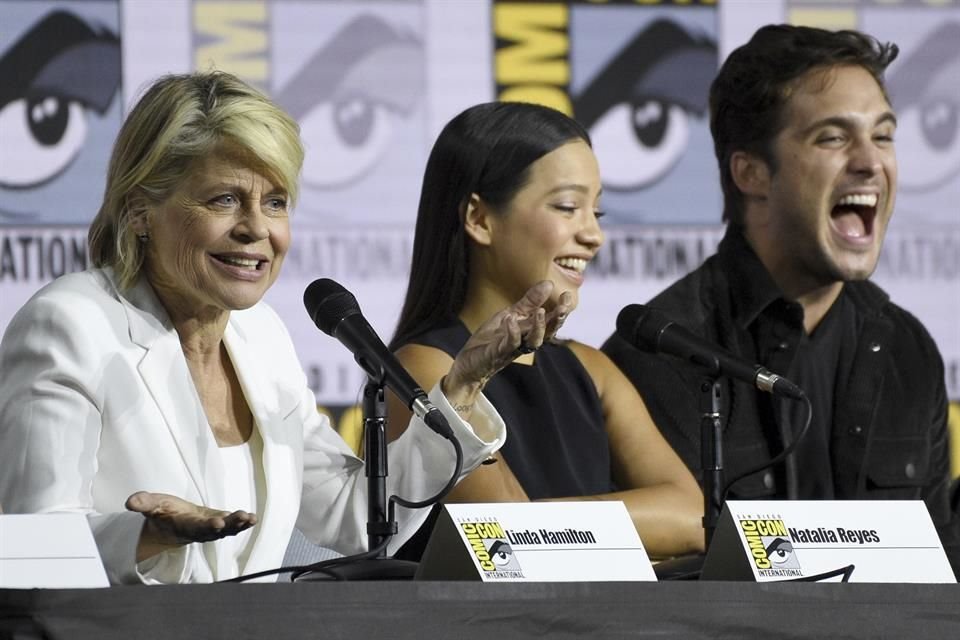 Linda Hamilton, Natalia Reyes y Diego Boneta son algunas de las estrellas que protagonizan 'Terminator: Dark Fate'.
