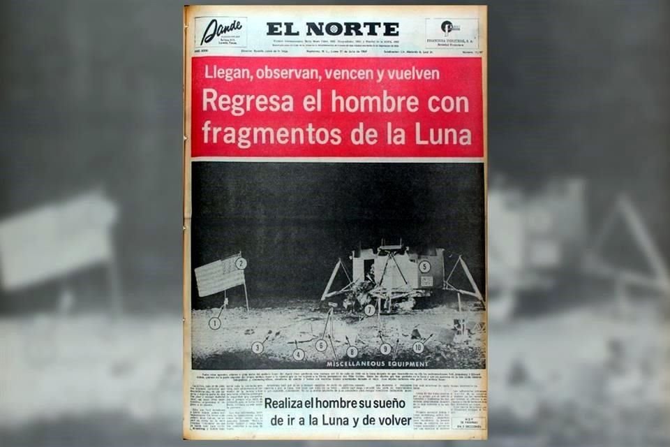 El 21 de julio de 1969, EL NORTE publicó la hazaña.