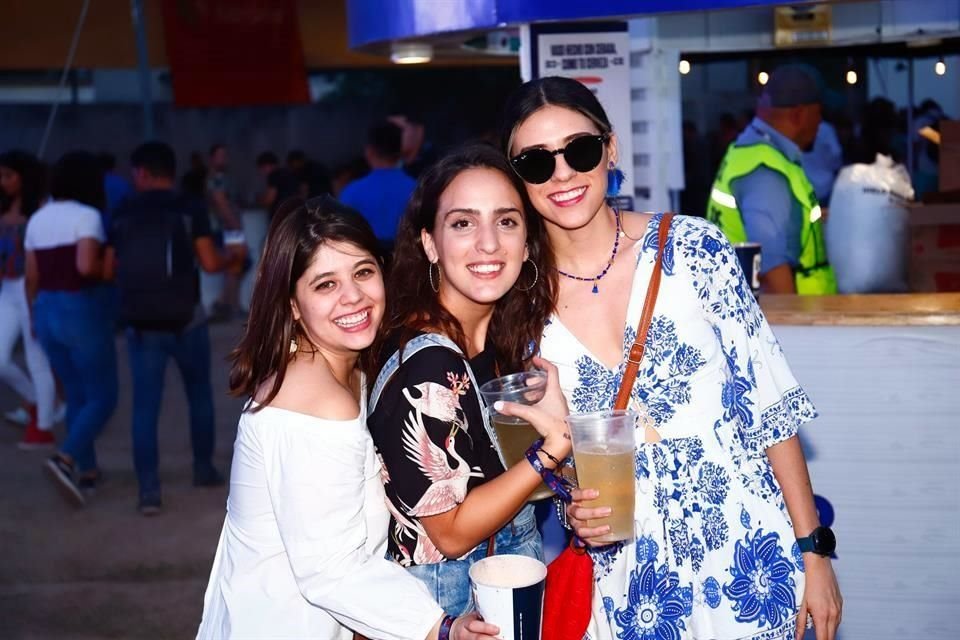 Grace García, Tania Castillo y Mafer Garza