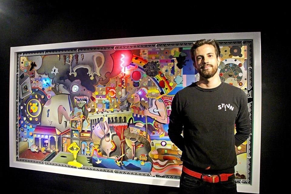 Esteban Huacuja busca sumergir al público en sus universos eclécticos, en el Centro Cultural Plaza Fátima.