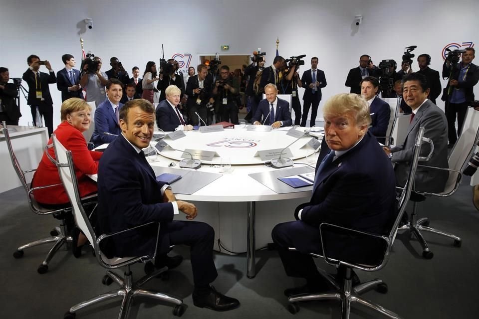 Aunque Trump insistió en que tiene buenas relaciones con líderes de G7, la cumbre se realiza entre tensiones por aranceles y conflictos con Irán, Norcorea y Rusia.