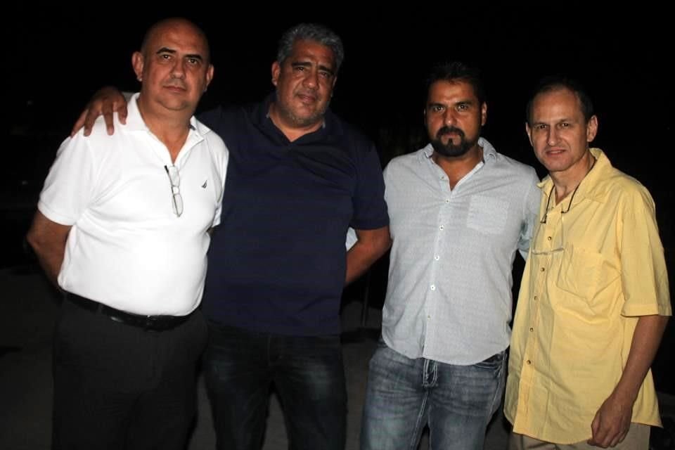 Óscar de la Cruz, Juan Manuel Pérez, Omar Elizondo y Alejandro Garza