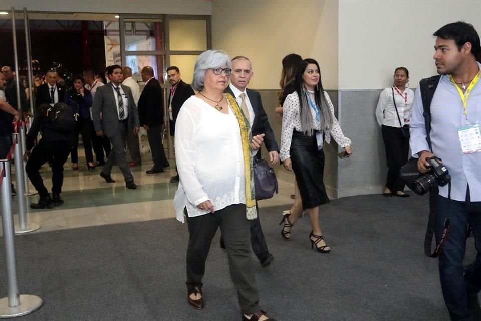 Graciela Márquez, Secretaria de Economía, a su llegada al evento.