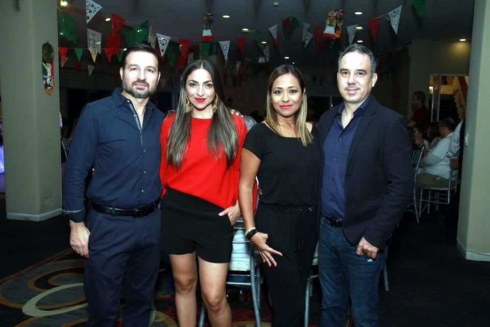 Jorge Chapa García, Kathalina García de Chapa, Liz Muñiz y Joel Torres