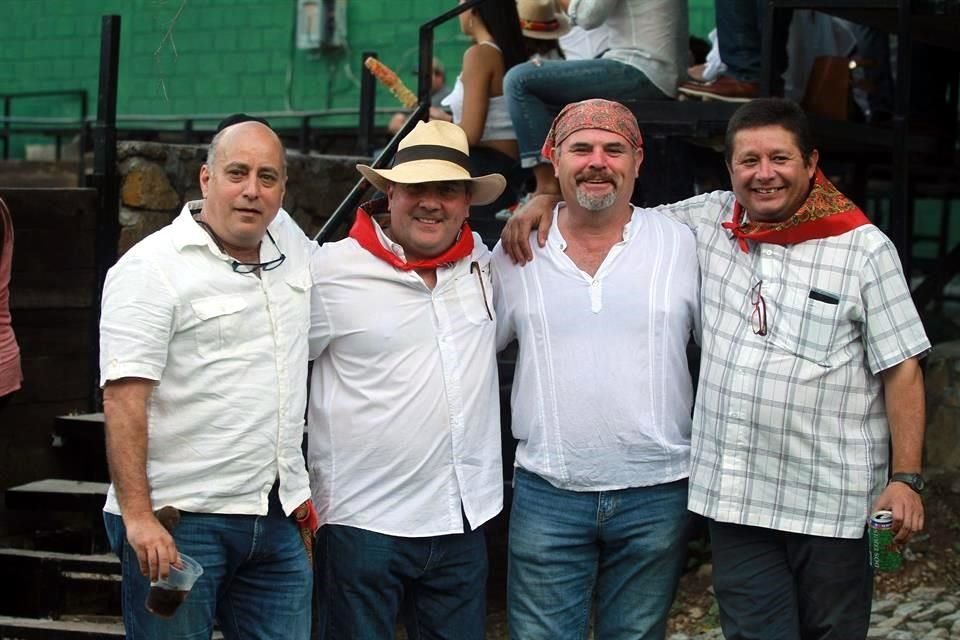 Nacho Camacho, Álvaro Riojas Garza, Pablo Villarreal y Sergio Schiaffino Peña