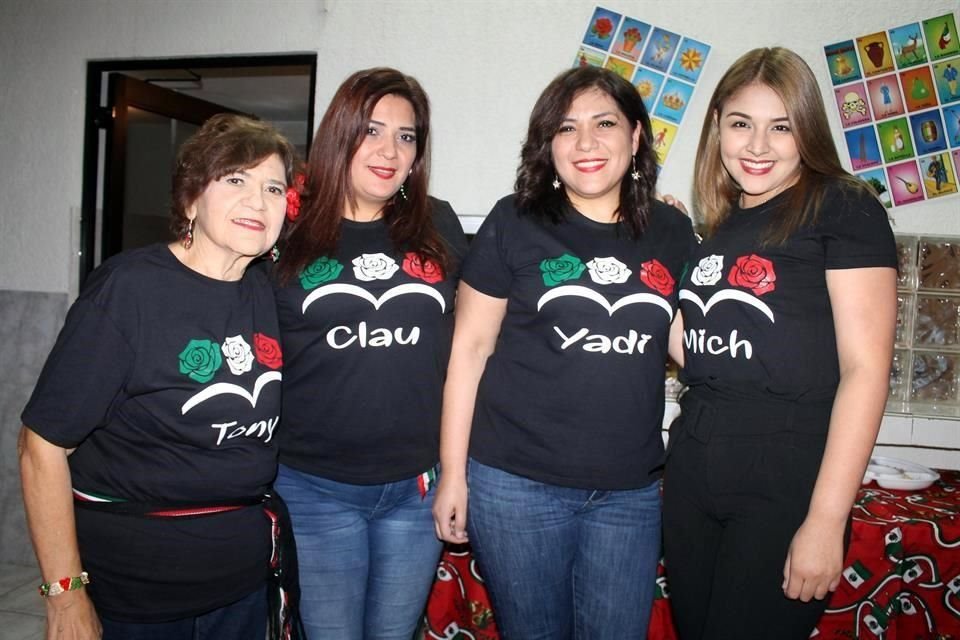 María Antonia Reyna, Claudia Cantú, Yadira Cantú y Michelle Granados