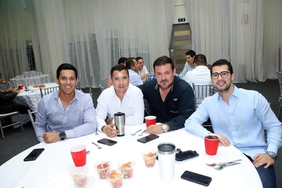 Ricardo Vargas, Normando Ponce, Rafael Villarreal y Adolfo Olivier