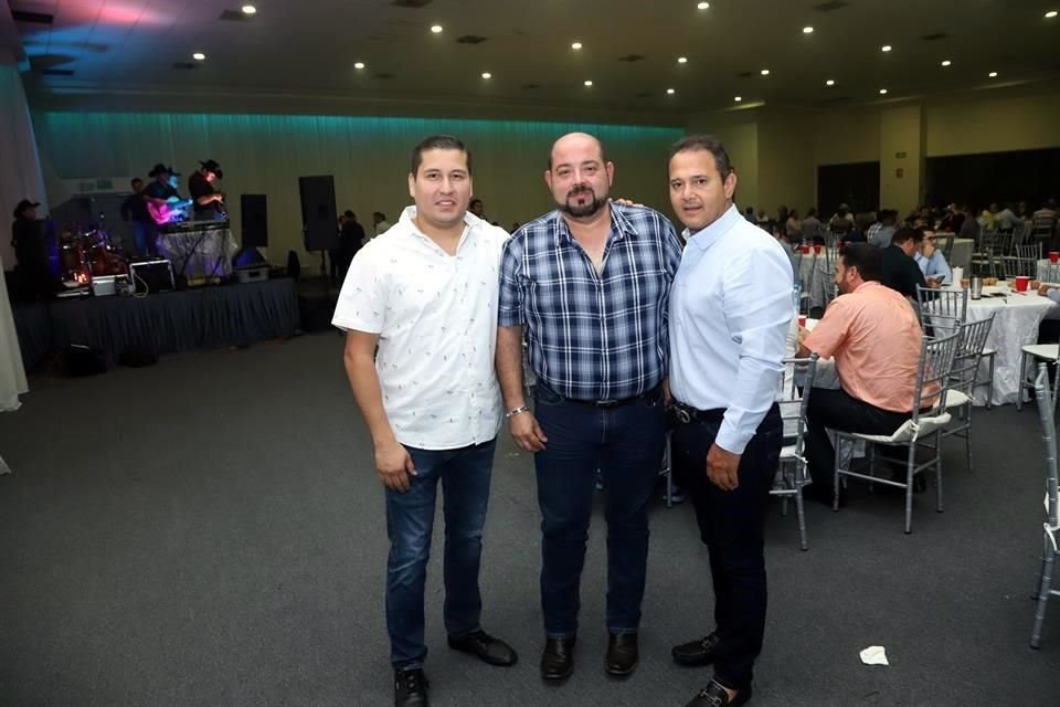 Luis Cepeda, Jesús María Garza y José Ángel Salinas