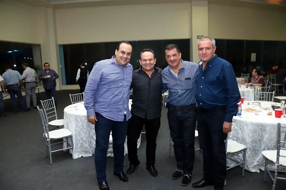 Benito Caballero, Eduardo Flores, Mario Guajardo y Javier Garza