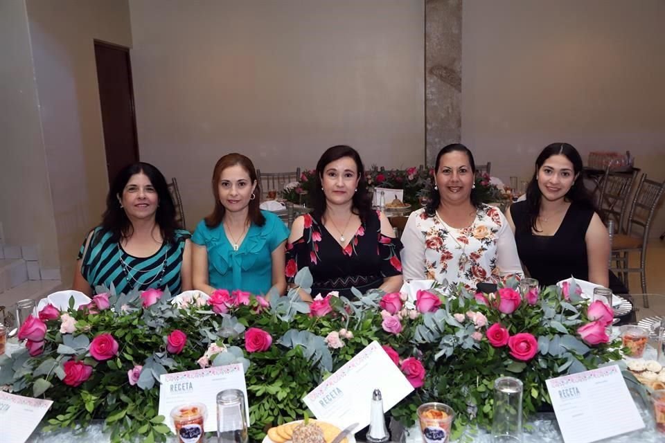 María Elena Flores, Claudia Garza, Leticia Garza, Aidé Lozano y Brenda Guajardo