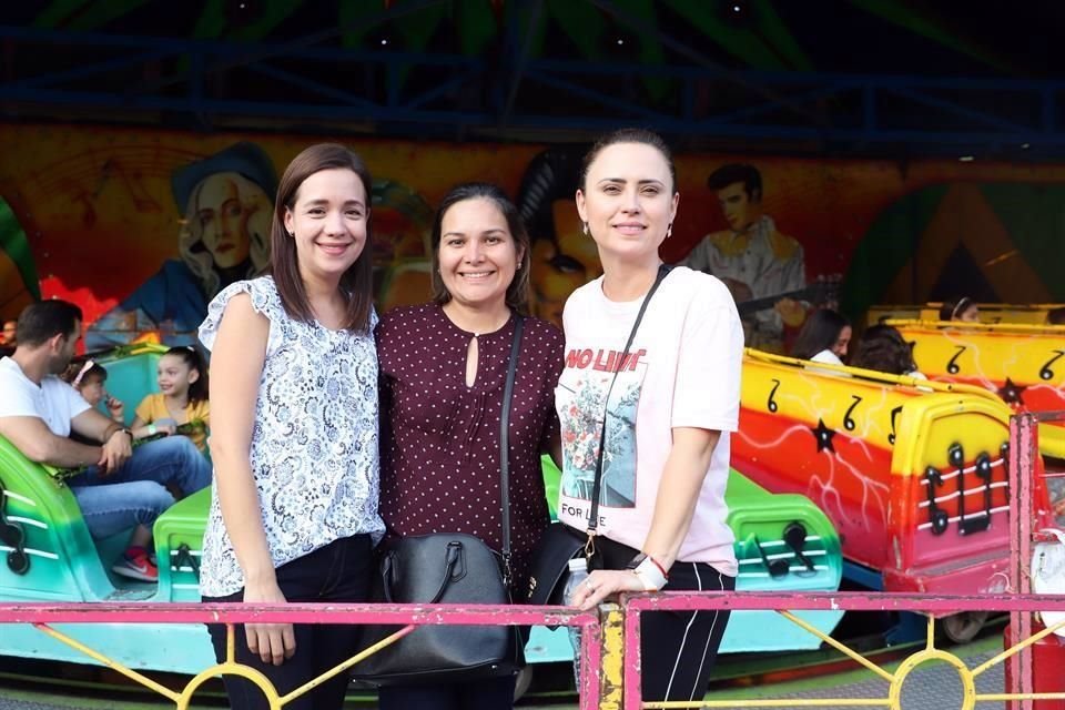 Belinda González, Lulú Valencia y Paty Mena