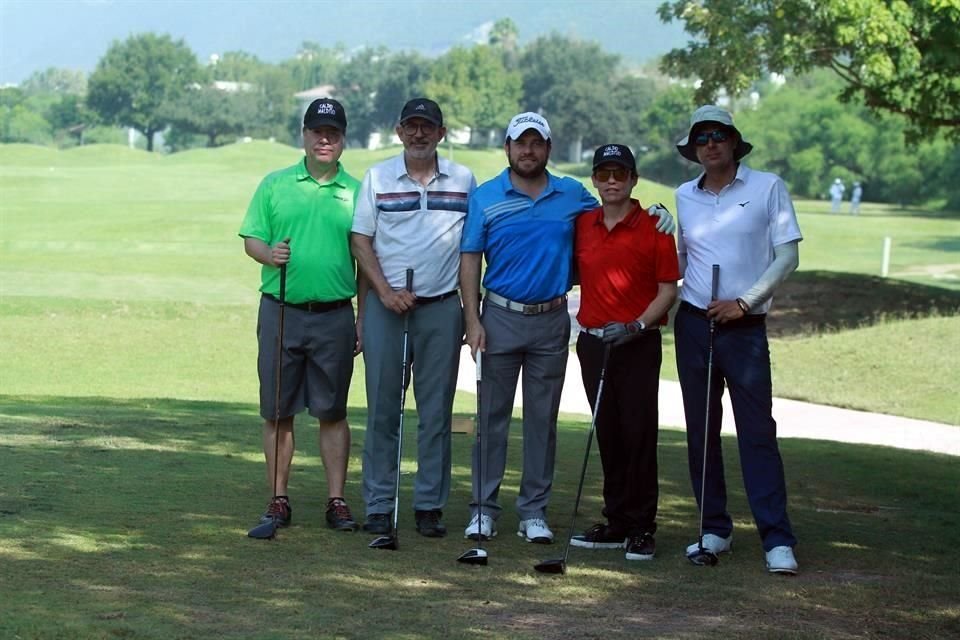Jaime Castilla, Gustavo González, Mita Graham, Carlos Cordero y Mario Cárdenas