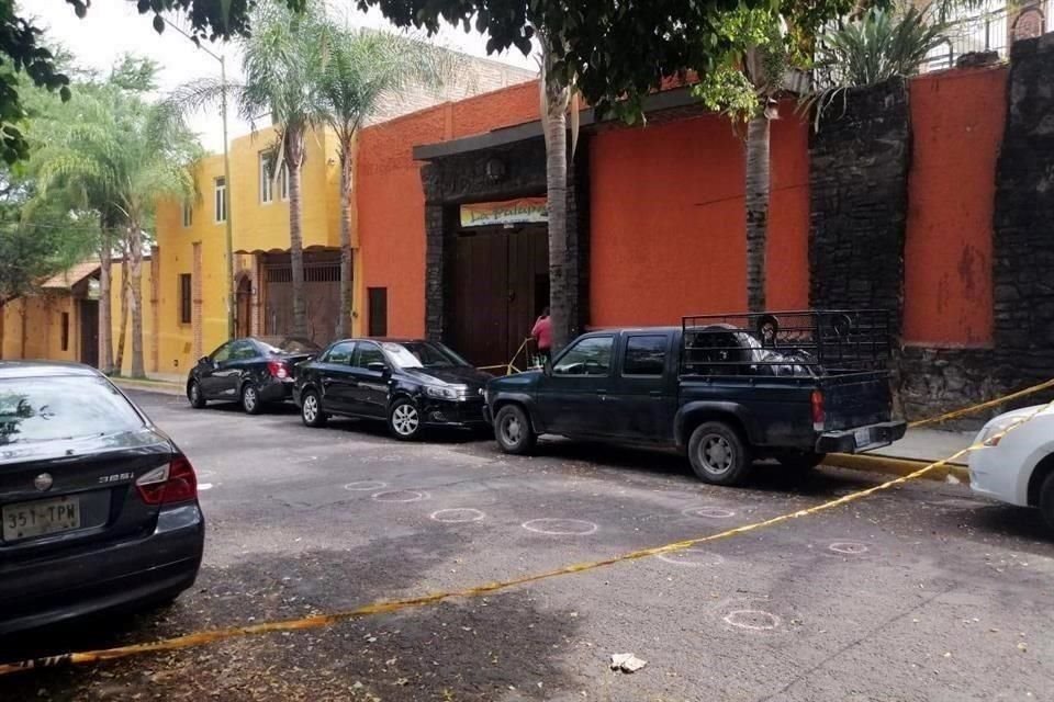 La zona fue acordonada por elementos de la Policía de Guadalajara.