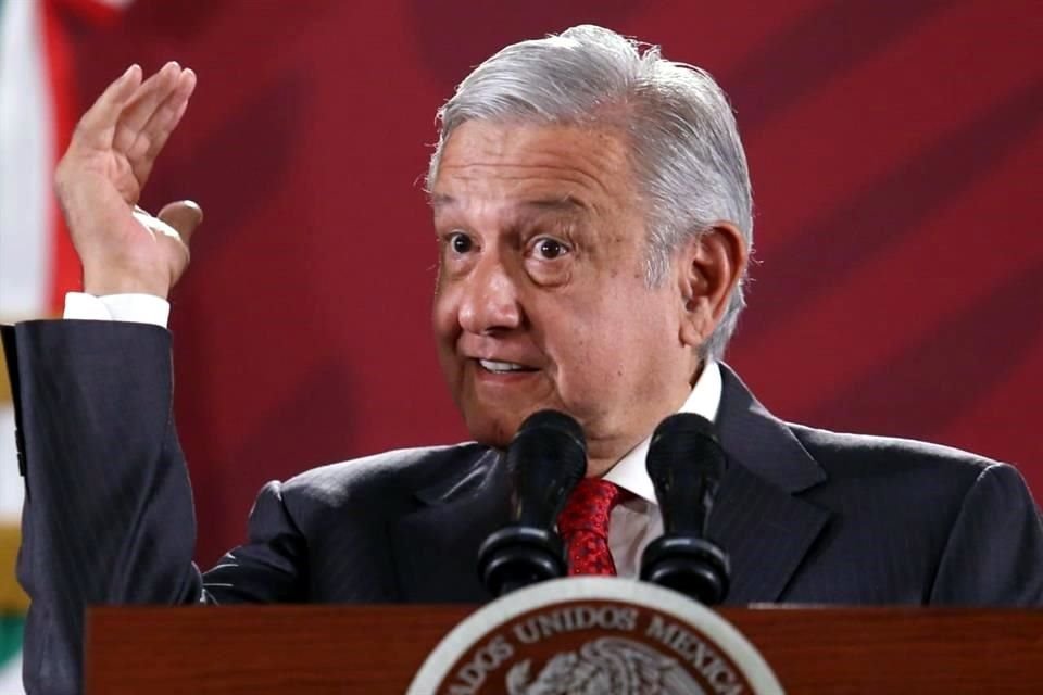 El Presidente López Obrador en su conferencia matutina.