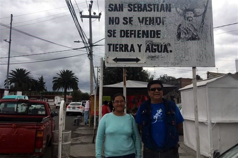 Lizbeth Laguna Leal y Jos Ricardo Ovando Ramrez, integrantes del Sistema de Agua Comunitario de San Sebastin, Zumpango y de Tecmac, respectivamente.