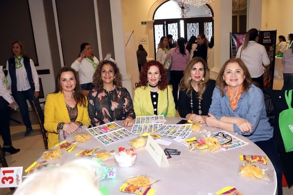 Gloria de la Garza, Iliana Canales de Ibarra, Gabriela Calles de Guajardo, Patricia Calles de Medina, Martel Espino Barros