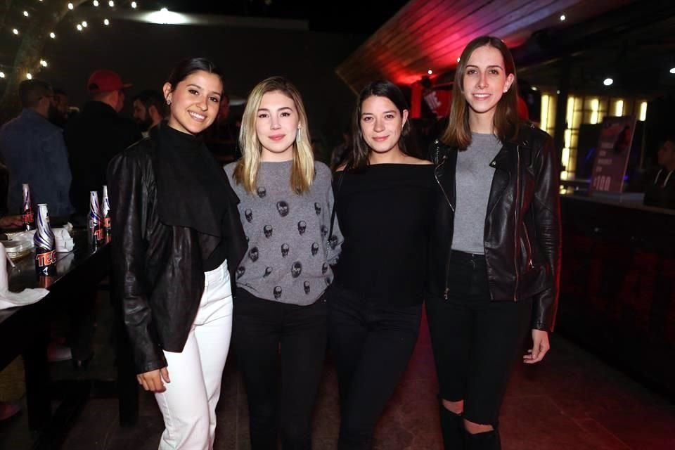 Camila Cortés, Lorena Cantú, Tamara Coindreau y Elisa Odriozola