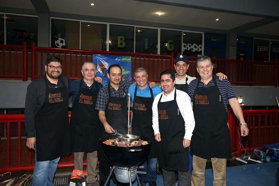 Marco Cobos, Fernando Tena, Fernando Galindo, Carlos Castilla, Juan Lobo, Osiris Sánchez y Antonio Torrecillas