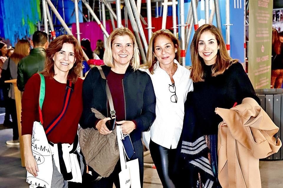 Cristina Bustindui, Marcela Odriozola, Eva Ramírez y Catalina Escamilla