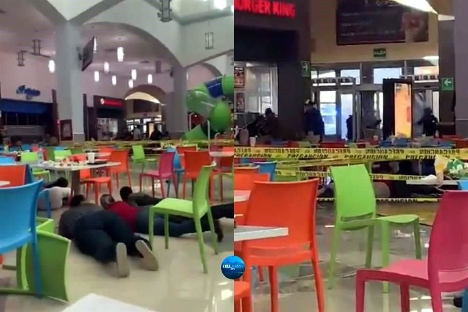 Civiles armados irrumpen en un centro comercial en Nuevo Laredo causando pánico entre la clientela.
