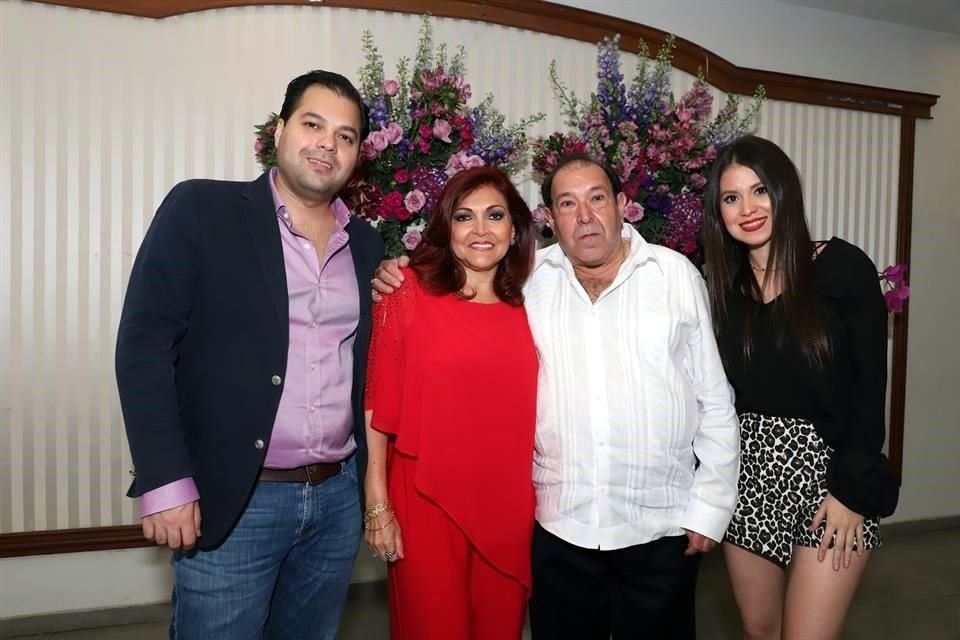 Raúl Ramírez González, Ofelia González Rangel, Gildardo Guajardo Rodríguez y Melissa Flores