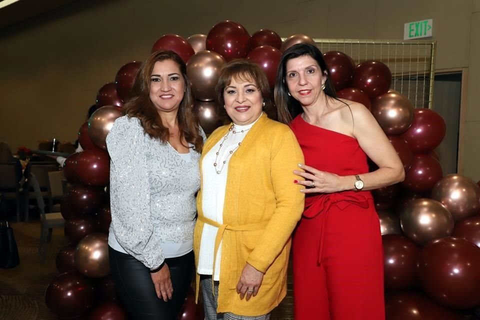 Maggy de Lazcano, Irma Elizondo de Lazcano y María Elena de Lazcano