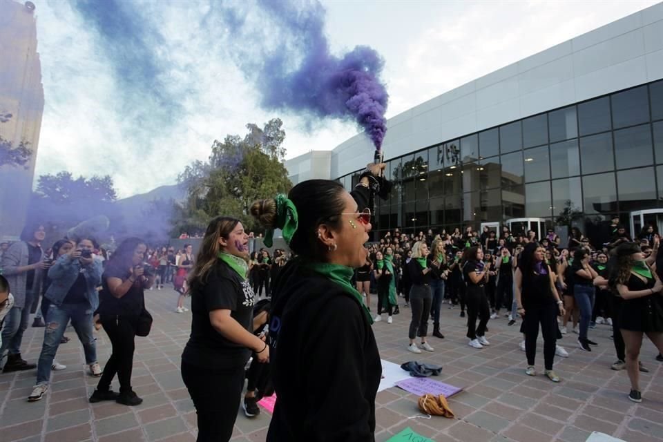 Esta protesta se une a las intervenciones que ya se han realizado en otras universidades de Nuevo León y Ciudad de México.
